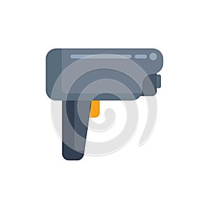 Barcode scanner scanning for retail checkout illustration