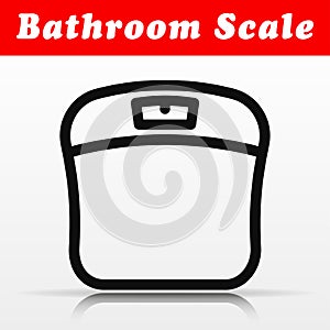 Bathroom scale vector icon design