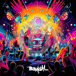 Illustration of 'Beat Bash: A Bold Bash of Live Bands and DJs'