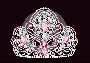beautiful crown,  tiara with gems