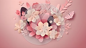 Illustration of beautiful flower bouquet decoration as background and backdrop good for invitation, greetings, wedding, valentine