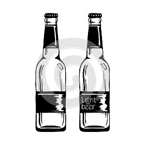 Illustration of Beer bottle