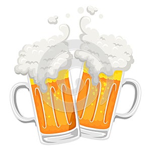 Illustration of Beer Mug Toast