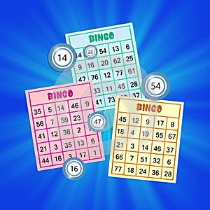 Illustration of bingo postcards