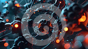 illustration of a biochemical molecule.