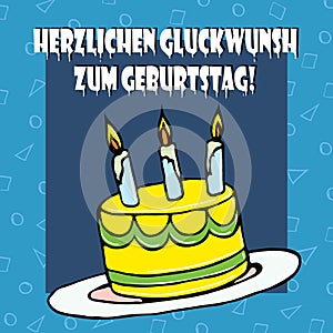 Illustration birthday cake2