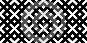 Illustration of a black crosshatch pattern isolated on a white background