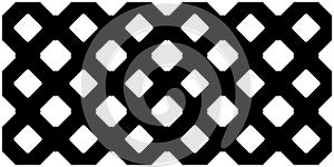 Illustration of a black crosshatch pattern isolated on a white background