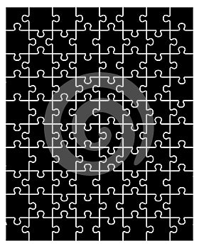 Illustration of black puzzle