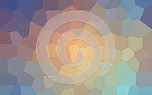 Illustration of blue, yellow, green and red pastel Big Hexagon background.