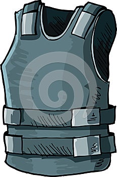 Illustration of bullet proof vest