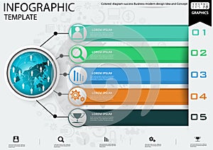 Illustration business.design modern  idea and concept think creativity. for brainstorm,Social network,success,plan,think,search,an