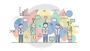 Thinking People, Business Problem Solving, Questions, Confusion