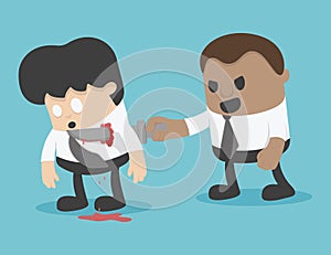 Illustration Businessman blackmail Concept