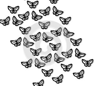 Ilustraciones de mariposa chicas 