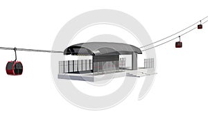 Illustration of Cableway Station