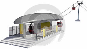 Illustration of Cableway Station
