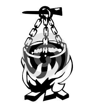 Illustration caldron