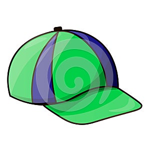 Illustration cap vector icon on white background