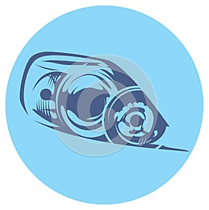 illustration of a car headlight