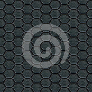 Illustration of a carbon mesh with hexagonal cells.