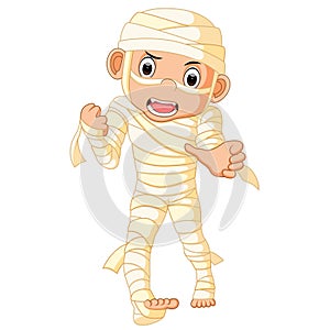 Cartoon Egyptian mummy