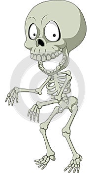 Cartoon funny human skeleton