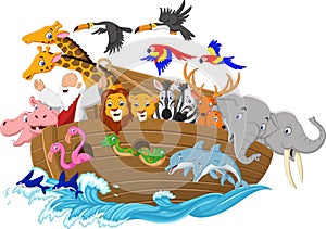 Cartoon Noah`s ark