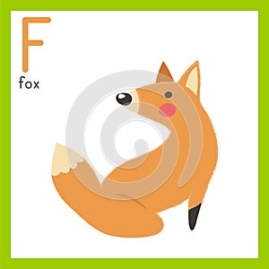 Illustration cartoon style of wildlife, fox