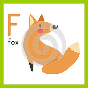 Illustration cartoon style of wildlife, fox