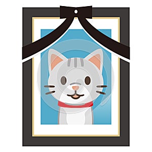 Illustration of a cat`s ghost photo