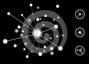 Illustration of centralized network system