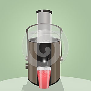 Illustration of centrifuged fruit photo