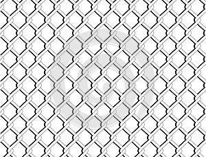 Illustration of chain link fence seamless