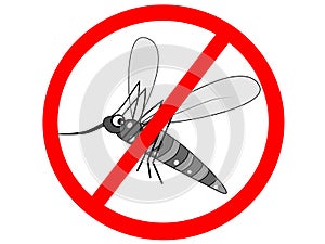 Illustration of the characteristics of flying mosquitoes.