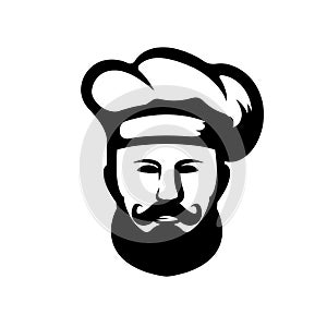 Illustration of a chef in a chef's hat