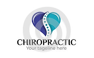 Illustration of chiropractic Logo Design