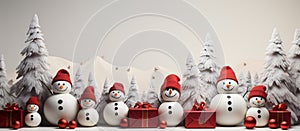 Illustration of Christmas background, AI Generated