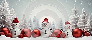 Illustration of Christmas background, AI Generated