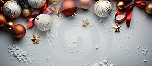 Illustration of Christmas background, AI Generated