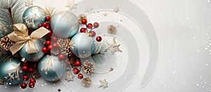 Illustration of Christmas background, AI Generated