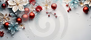 Illustration of Christmas background, AI Generated