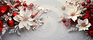 Illustration of Christmas background, AI Generated