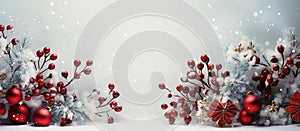 Illustration of Christmas background, AI Generated