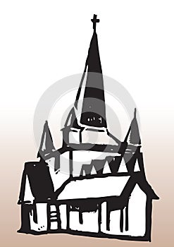 Illustration of church photo