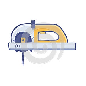Illustration of a circular saw tool