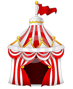 Illustration of circus tent