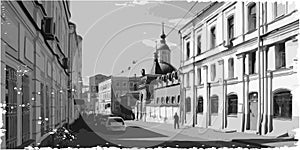 Illustration of city scape