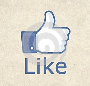Facebook thumb like!