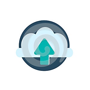 Illustration of cloud upload icon